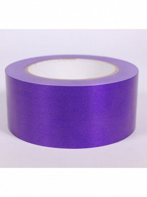 Лента простая 5 см х 50 м гладкая без тиснения цвет фиолетовый Р506
