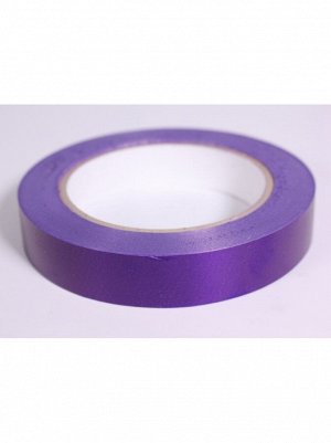 Лента простая 2 см х 50 м гладкая без тиснения цвет фиолетовый