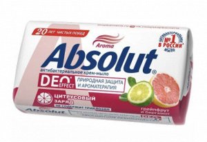 ABSOLUT Deo effect Мыло твердое туалетное Грейпфрут бергамот 90г