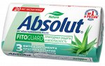 ABSOLUT®️Туалетное мыло NATURE FitoGuard Алоэ 90гр /72/  №6061