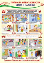 Школьный плакат &quot;Правила безопасности&quot;