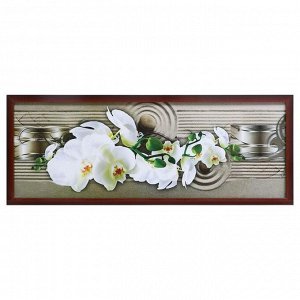 Картина "Цветущая орхидея" 42*106 см