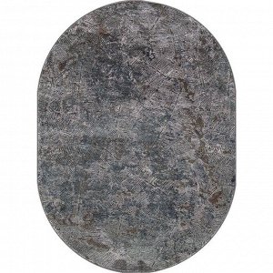 Ковёр овальный Serenity , 160x300 см, цвет gray