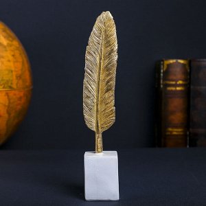 Сувенир полистоун "Золотое перо" 30,5х5,5х5,2 см