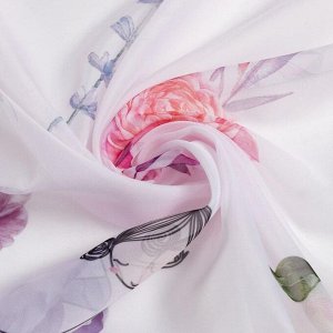 Комплект тюлей "Этель" Flower dancer, 145*260 см-2 шт, 100% п/э