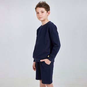 KOGANKIDS Комплект (джемпер, шорты) для мальчика, т.синий