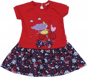 BONITO KIDS Платье для девочки красный