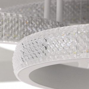 Люстра с ПДУ 88004/3 LED 125Вт 3000-6000К диммер белый 83х64х19 см