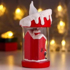 Сувенир керамика свет "Дед Мороз/Снеговик в свече" МИКС 19,5х10х9,5 см