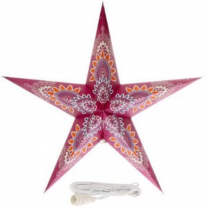 Светильник бумажный "Звезда" 1х25Вт Е14 разноцветный-2 60х55х24 см