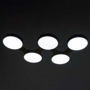 Люстра 625360/5 LED 65Вт 3 режима 3000-6000К светлое дерево 80х47х5 см BayerLux