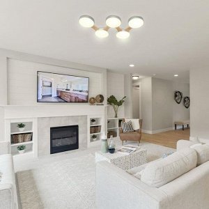 Люстра 625360/5 LED 65Вт 3 режима 3000-6000К светлое дерево 80х47х5 см BayerLux