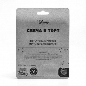 Disney Свеча в торт &quot;С Днем Рождения&quot;, золотой, Микки Маус