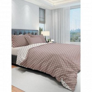 КПБ Eco cotton Dots дуэт, размер  215x240 см, 145x215 см - 2 шт,  70x70 - 2 шт