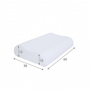 Подушка Memory Foam Massage, размер 60х38х12/10 см