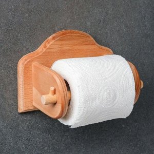 Держатель для туалетной бумаги, 19х14х12 см, массив бука