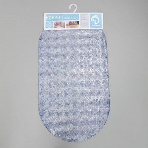 SPA-коврик для ванны на присосках Доляна «Пузырьки блестящие», 35x67 см, цвет МИКС