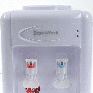 Кулер для воды AquaWork AW 0.7TDR, с нагревом/охлаждением, 700 Вт, белый