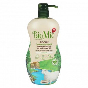 Средство для мытья посуды BioMio Bio-care, без запаха, 750 мл