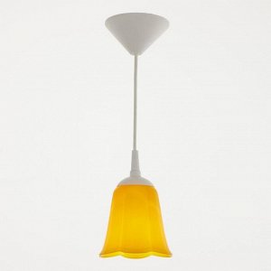 Светильник "Цветок" E27 15Вт желтый 11х11х12-62 см