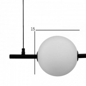 Светильник "Пузырь матовый" 3хLED 24Вт черный 80x15x120 см