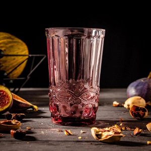Набор стаканов «Ла-Манш», 350 мл, 6 шт, цвет розовый