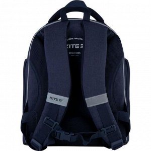 Рюкзак школьный, Kite 706, 38 х 29 х 16.5 см, эргономичная спинка, светящийся LED-элемент на переднем кармане, Street racer