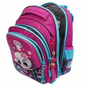 Рюкзак школьный, Across, CH410, 39 х 29 х 17 см, эргономичная спинка, с наполнением: мешок для обуви, пенал, брелок