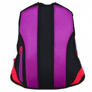 Рюкзак молодежный Across Merlin, эргономичная спинка, 43 х 29 х 15 см, сиреневый/розовый/зелёный/голубой
