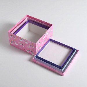 Набор коробок 3 в 1, упаковка подарочная, «Персонажи», 18x18x10‒22x22x12 см