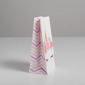 Пакет подарочный без ручек «Волшебство», 10 x 19.5 x 7 см