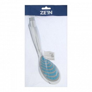 Душевая лейка ZEIN Z406, пластик, 1 режим, хром