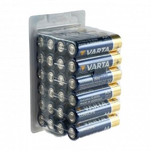 Батарейка алкалиновая Varta LongLife, AA, LR6-24BOX, 1.5В, бокс, 24 шт.