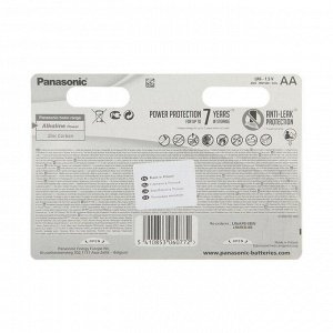 Батарейка алкалиновая Panasonic Alkaline Power, AA, R06-8BL, 1.5В, блистер, 8 шт.