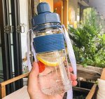 Бутылочка для воды , цвет синий