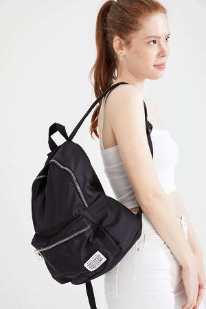 Женский большой школьный рюкзак Defacto Fit с буквенным принтом