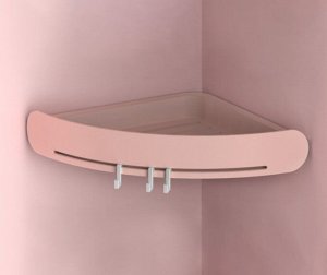 Полочка в ванную комнату, цвет розовый