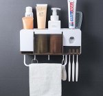 Многофункциональный органайзер для ванной комнаты, 2 стакана