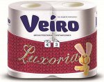 Veiro / Вейро Бумага туалетная Veiro Luxoria белая 3-слойная 4 рулона
