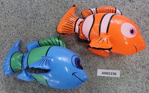 Игрушка надувная для плавания "Рыбка" 38*25 см, 2 цвета