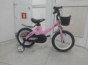Велосипед 14" магниевый сплав. (на рост 104-110 см. ) 14-01, цв. розовый  тм War Wolf