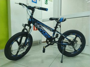 Велосипед 20" литье  (на рост 134-146 см), цв. синий, тм Aster
