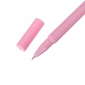 Ручка гелевая-прикол "Сова розовая", светится
