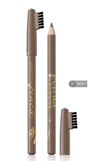 EVELINE 8601 - Карандаш для бровей контурный  EYEBROW PENCIL - светлый коричневый # §