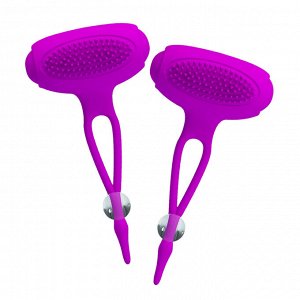 Стимуляторы для сосков с вибрацией, цвет пурпурный