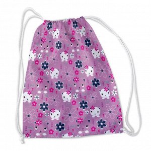 Сумка-рюкзак Кошки и цветочки