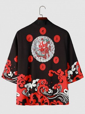 Мужское кимоно с принтом