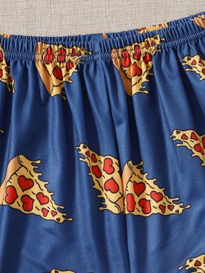 Пижама с принтом пиццы