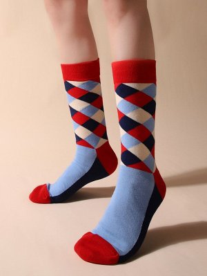 Мужские носки с геометрическим узором