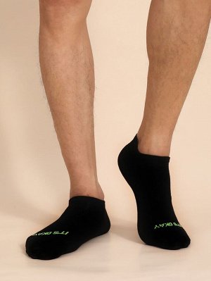 6 пар мужские носки с текстовым принтом